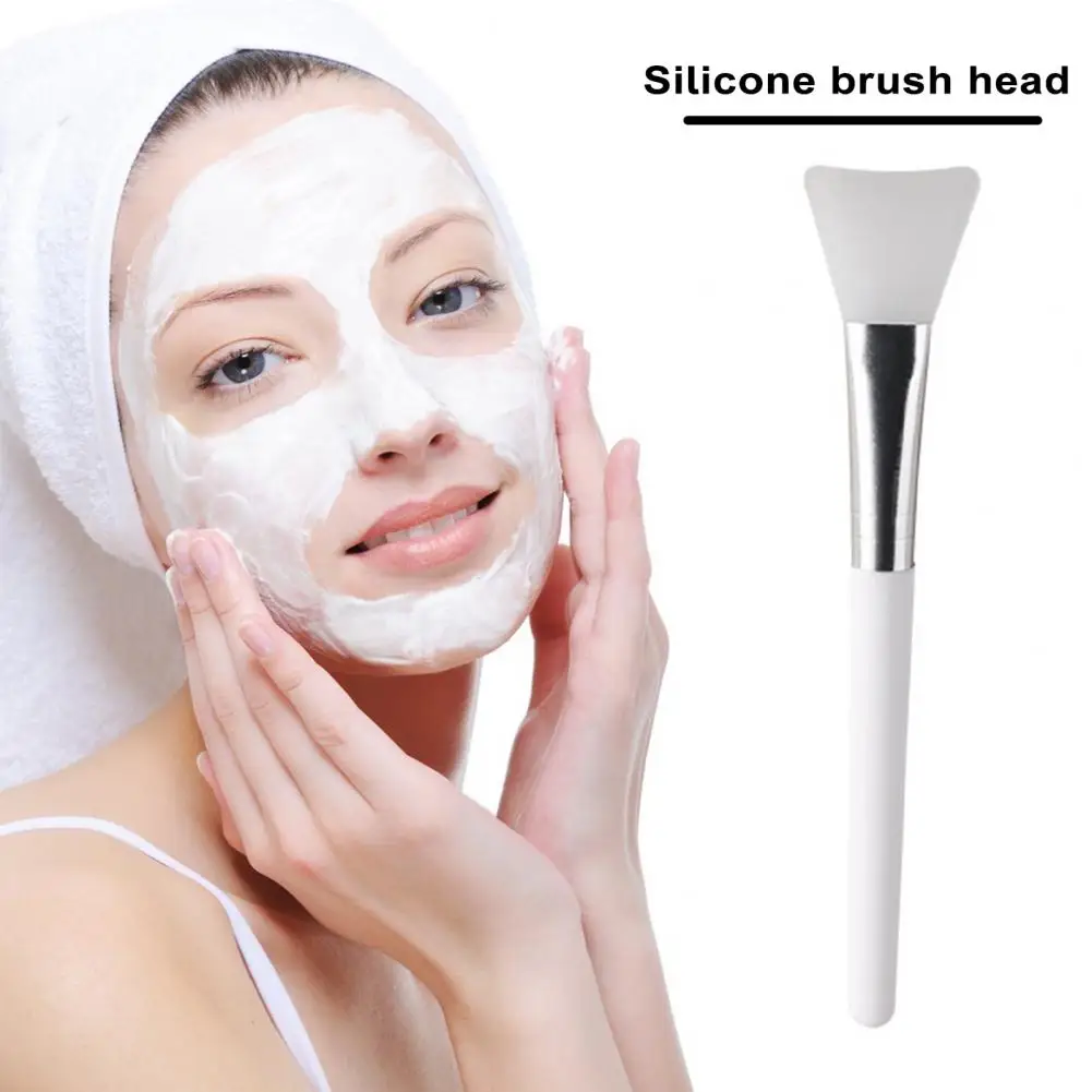 2Pcs Silicone Brush Face Skin Care Tool Soft-headed DIY Mud Film Adjusting Brush Inclined Tail Apply Face Beauty Tools