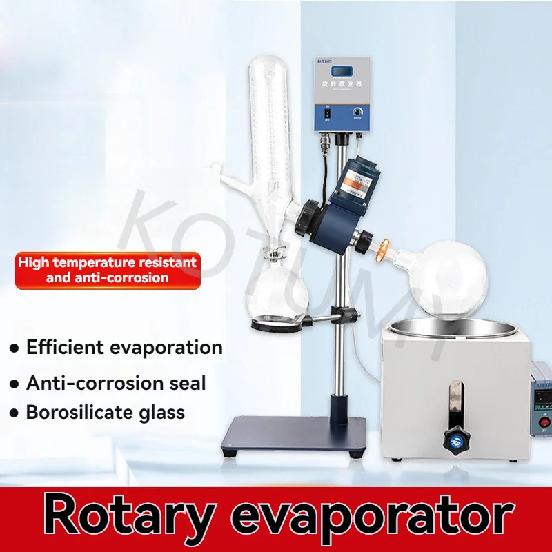 1L / 2L Rotary Evaporator Set Borosilicate Glass , Concentration Purification, Drying Instrument, Vacuum Distillation