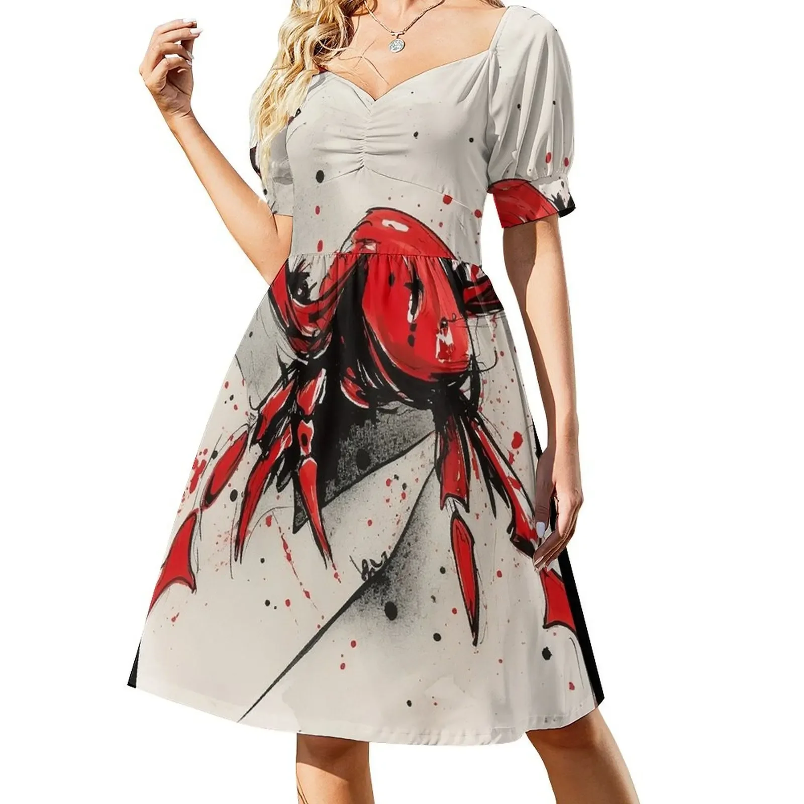 

Cancer 2 Short-Sleeved Dress dresses summer woman 2025 Long dresses Dress