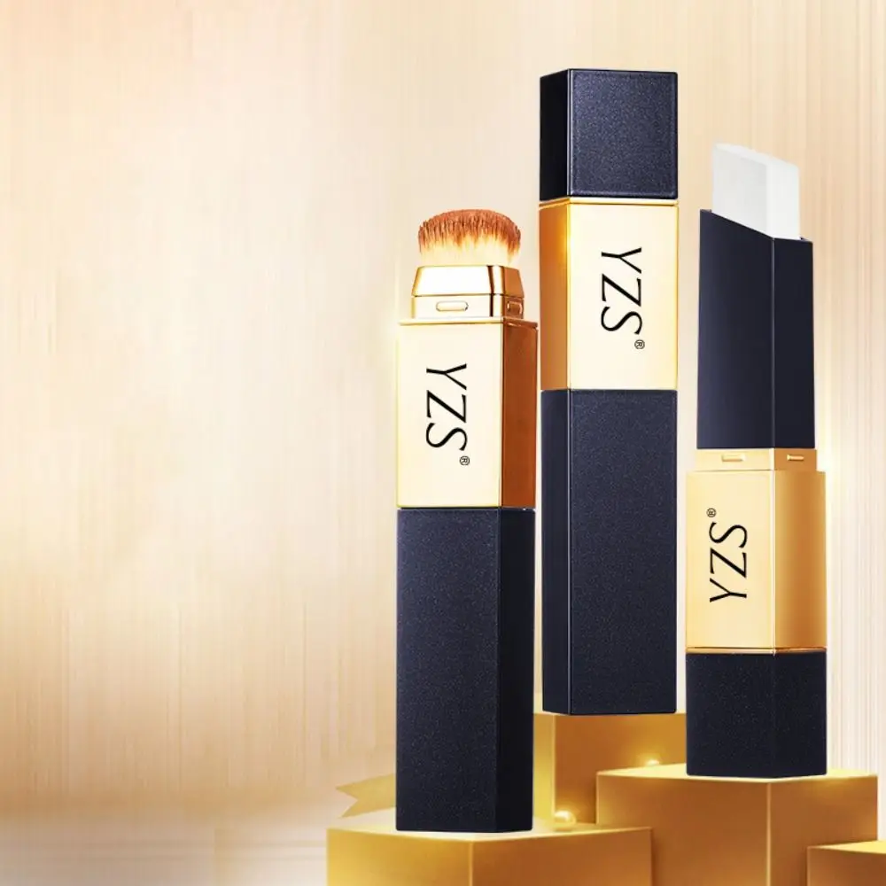 Makeup Double-Sided Concealer Stick 2-In-1 with Brush Foundation Stick Korean White Under Eye Concealer Facial blemishes