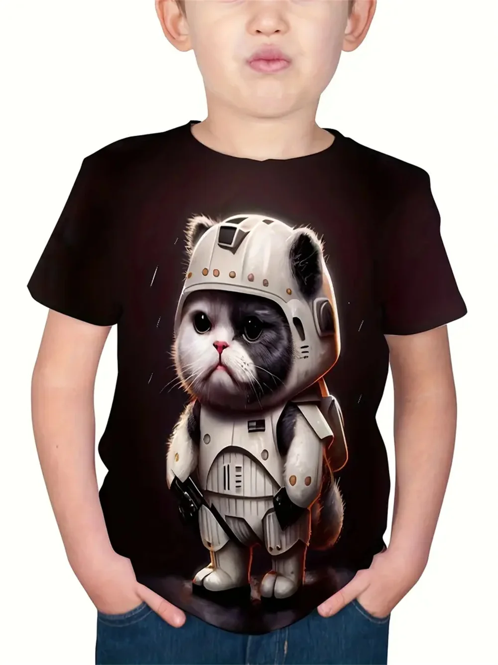 Retro Tier 3d Print T-shirt Kinder Jungen Kleidung Kurzarm Casual kinder Kleidung Mode T Shirt Für Jungen