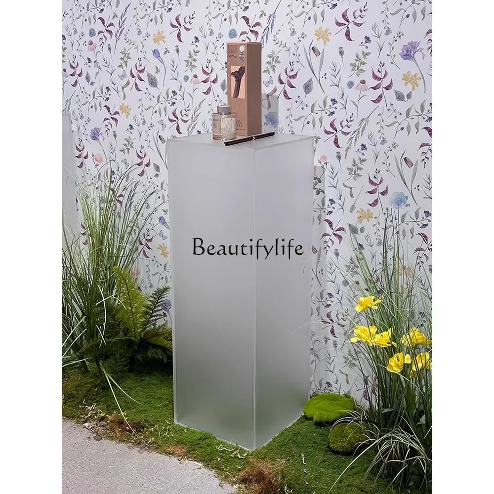 

Frosted acrylic display stand Clothing store Nakajima table Window display prop base