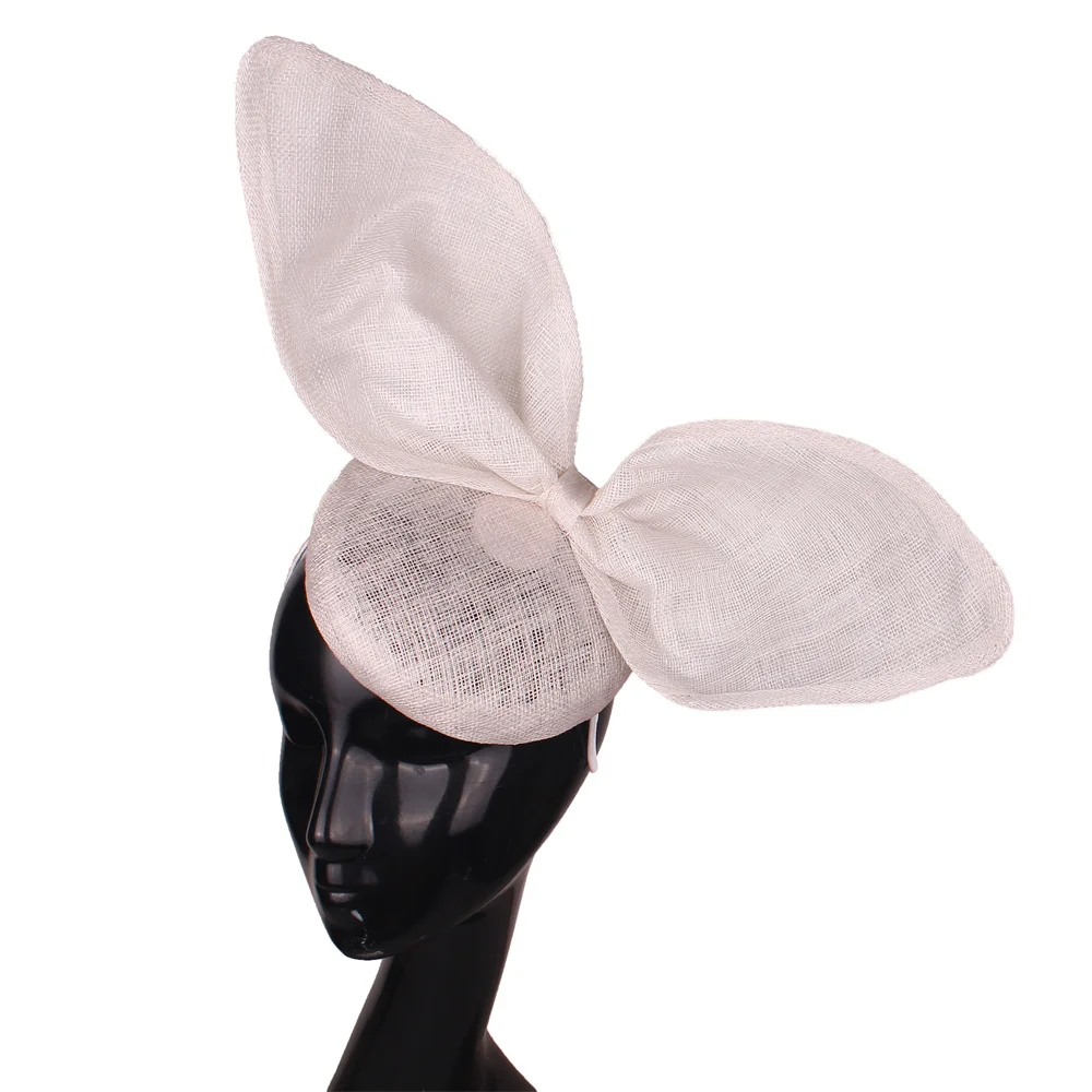 

Larger Size Nice Sinamay Fascinators Hat Women Cocktail Party Hair Clip Wedding Church Formal Dress Fedoras Ladies Hat Headpiece