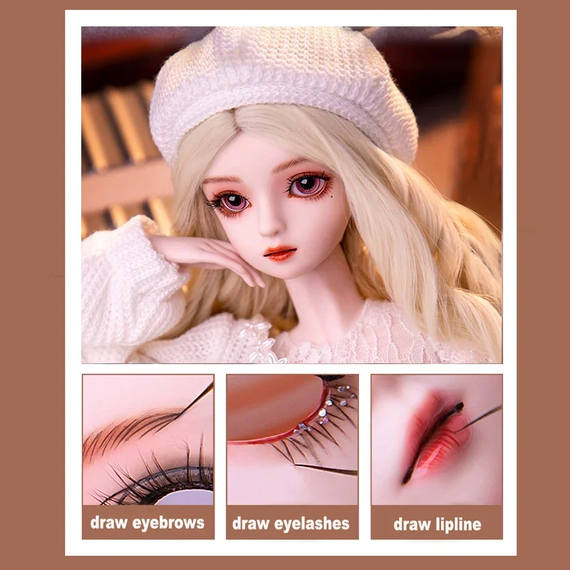 Novo 1/3 boneca bjd conjunto completo grande 60cm artesanal moda elegante menina articulada bola-articulada brinquedo colecionável bonecas presente para meninas