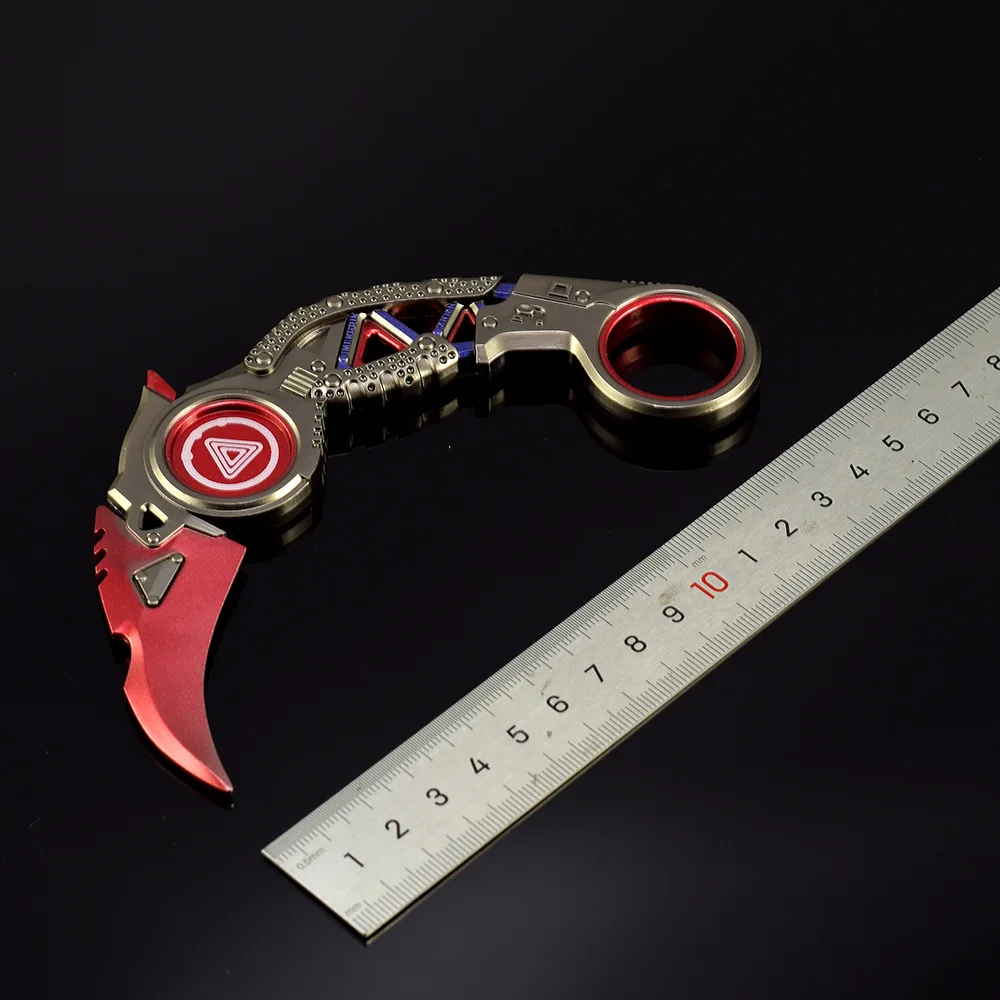 Apex Legends Raptor Karambit Knife Metal Model 15cm Outdoor Knives Toy Safety Sword Online Ninja Game Anime Sword Gift