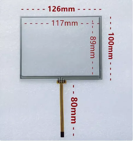 

New 5.7 inch 4-resistor touch screen 126*100