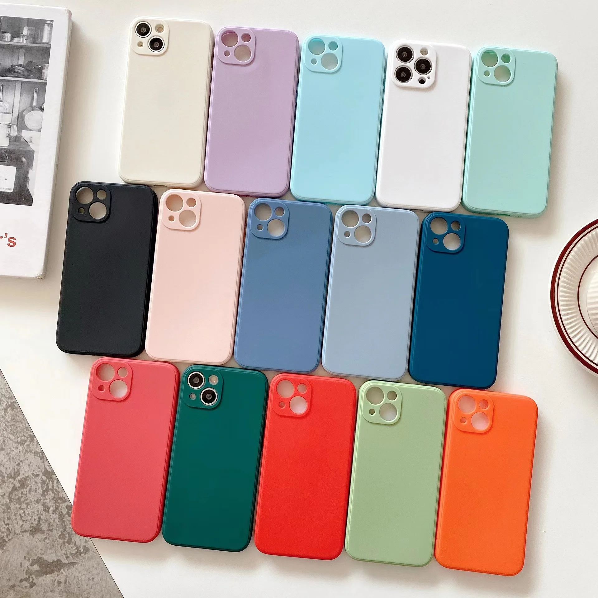 Оригинальный квадратный чехол из жидкого силикона для телефона iPhone 14 13 11 12 Pro Max Mini X XR XS 7 8 Plus SE 2020 противоударный чехол-накладка