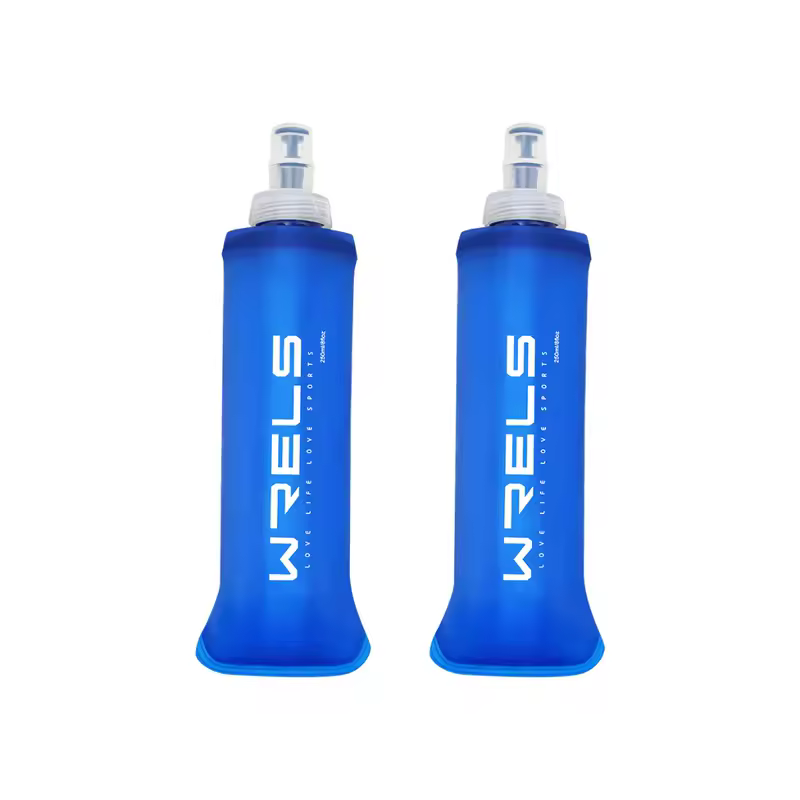 WRELS Folding Water Bottle TPU BPA-Free Collapsible Soft Flask Outdoor Sport Hiking Camping Running Portable Soft Water Bottle - Image 7