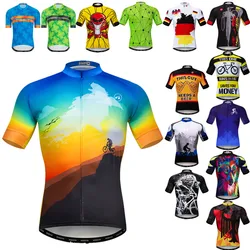 Weimostar-Camiseta de Ciclismo de equipo profesional para hombre, Maillot transpirable para deportes de carreras, MTB, verano, 2024