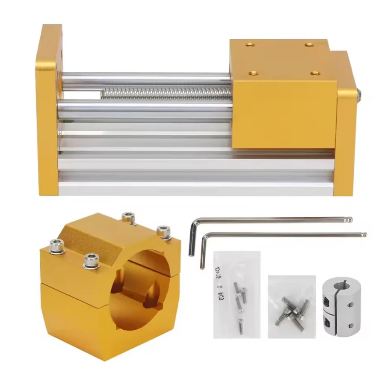 CNC Z-axis Kit Three Axis Engraving Machine Accessorie Spindle Hole Clamp 52mm Z-Axis Module Sliding Table Support CNC3018