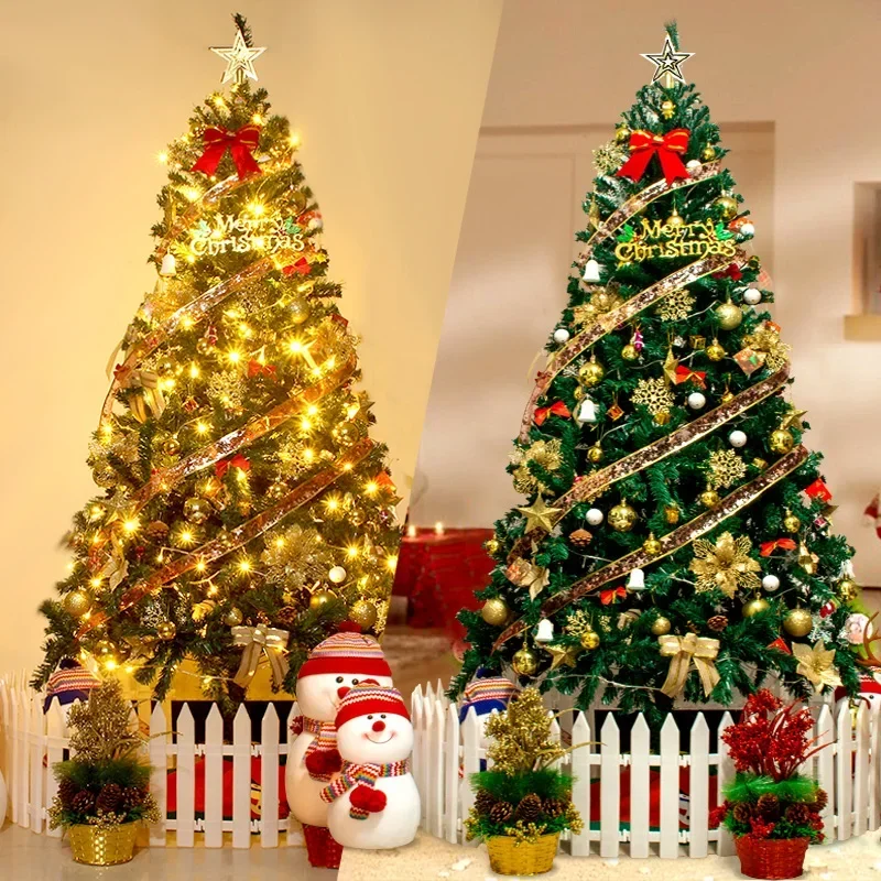 

Deluxe Artificial Christmas Tree Luminous Festive Fir Variable Heights Outdoor Encryption Decor Stunning Seasonal Display Option