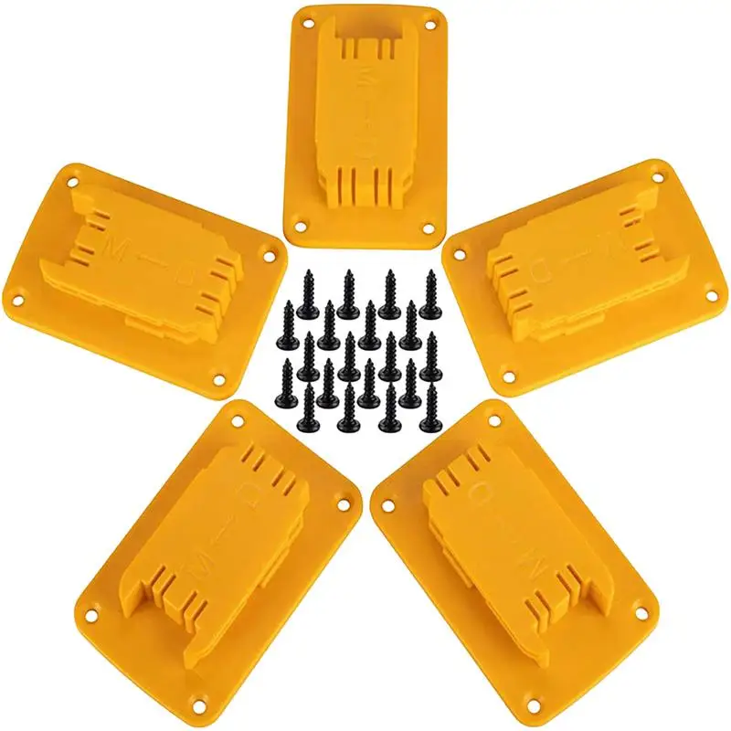 Uchwyt do mocowania akumulatora 5X Wiertarka Elektronarzędzia Stojak do montażu na stojaku Wieszak na wyświetlacz Łatwa instalacja Stojak do przechowywania elektronarzędzi na 18 В