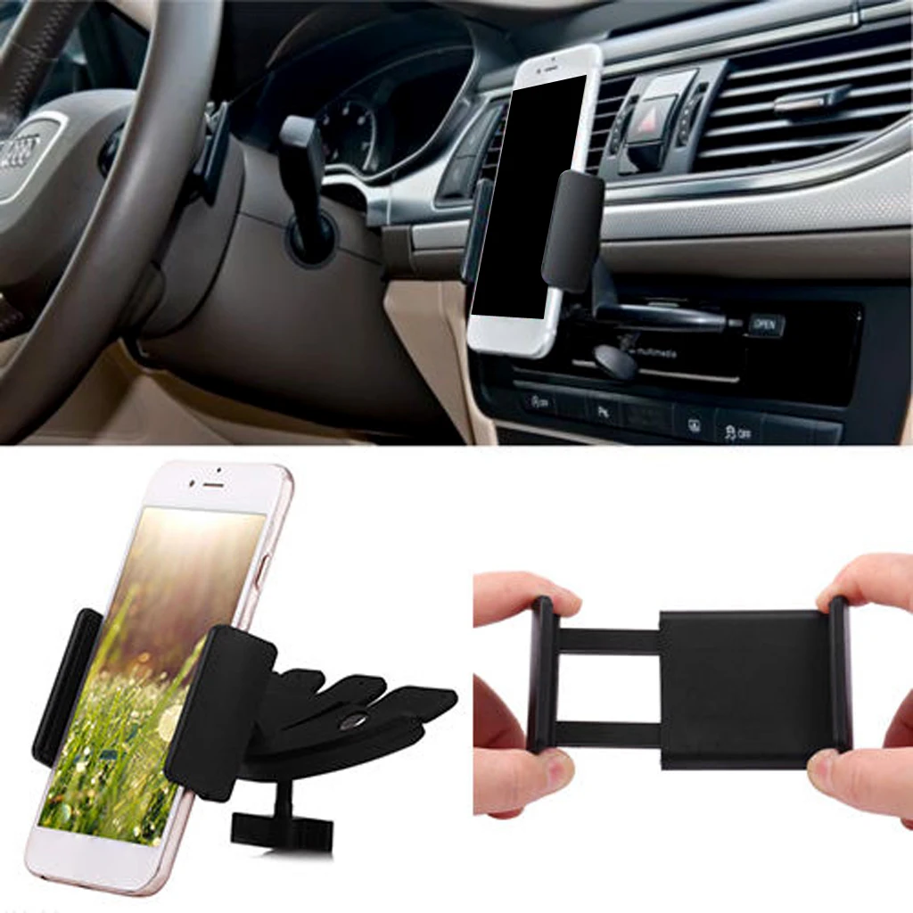 Universal CD Slot 360 Adjustable Tablet pc and phone auto Mount Holder