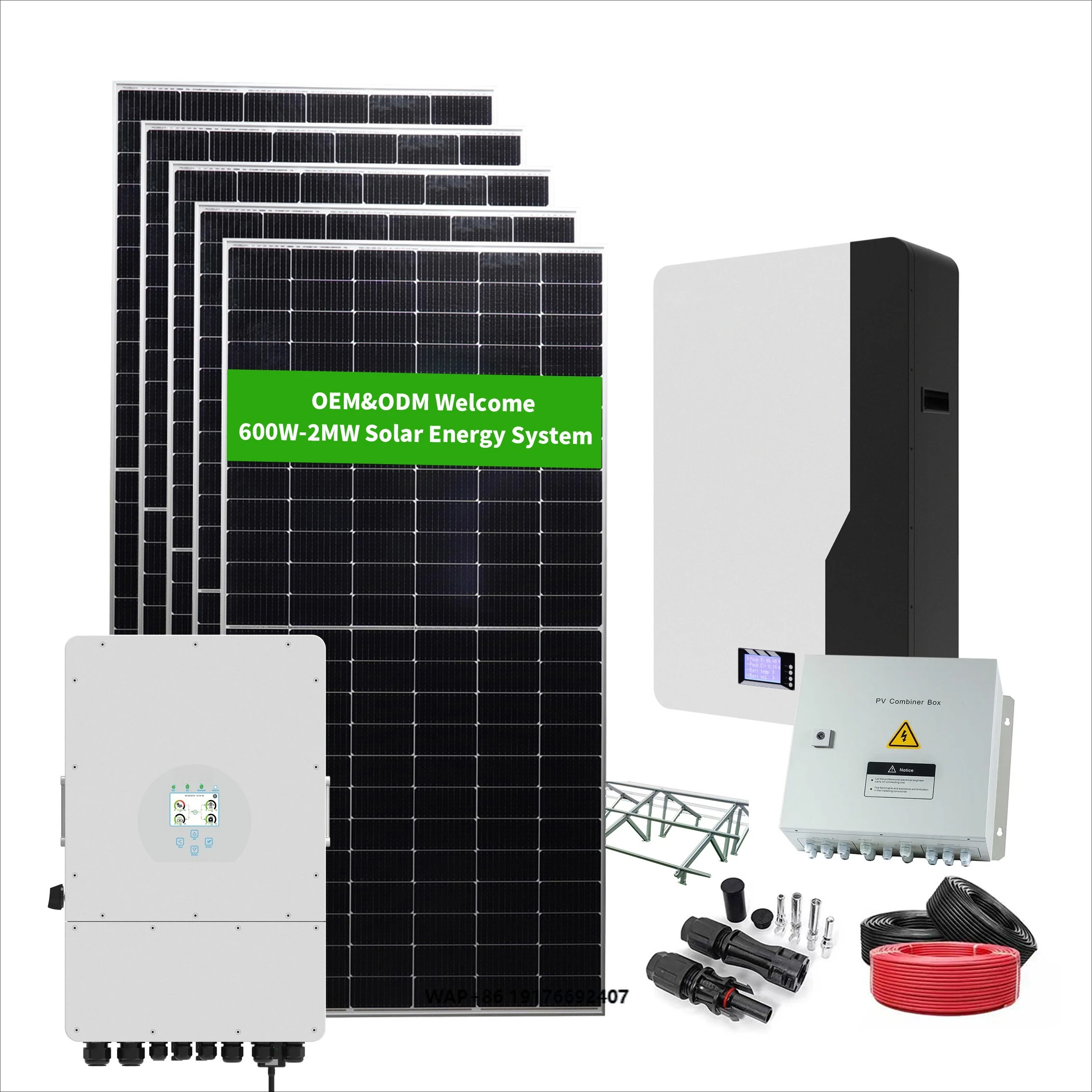 Deye Hybrid 20 Kw Solar Power 10kw 15kw 20kw 30kw 30 Kw Generator Lithium Battery Systems for Home Residential Use