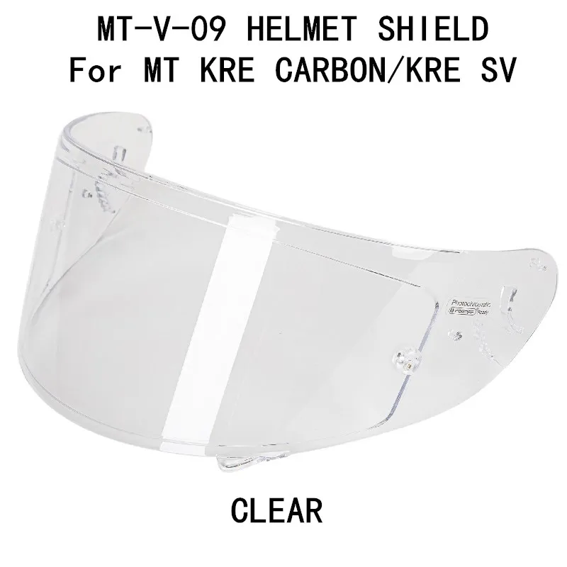 Protector de cristal para casco de MT-V-09, lentes de repuesto originales para MT KRE SV