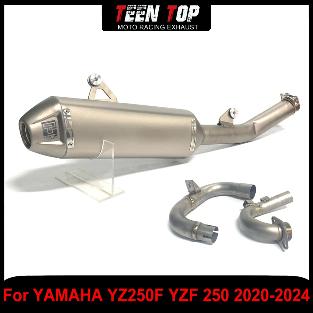 

For Yamaha YZ250F YZF 250 WR250F Full Exhaust System 48mm Motorcycle Titanium Exhaust Header yz250f 2019-2024 Connection Pipe