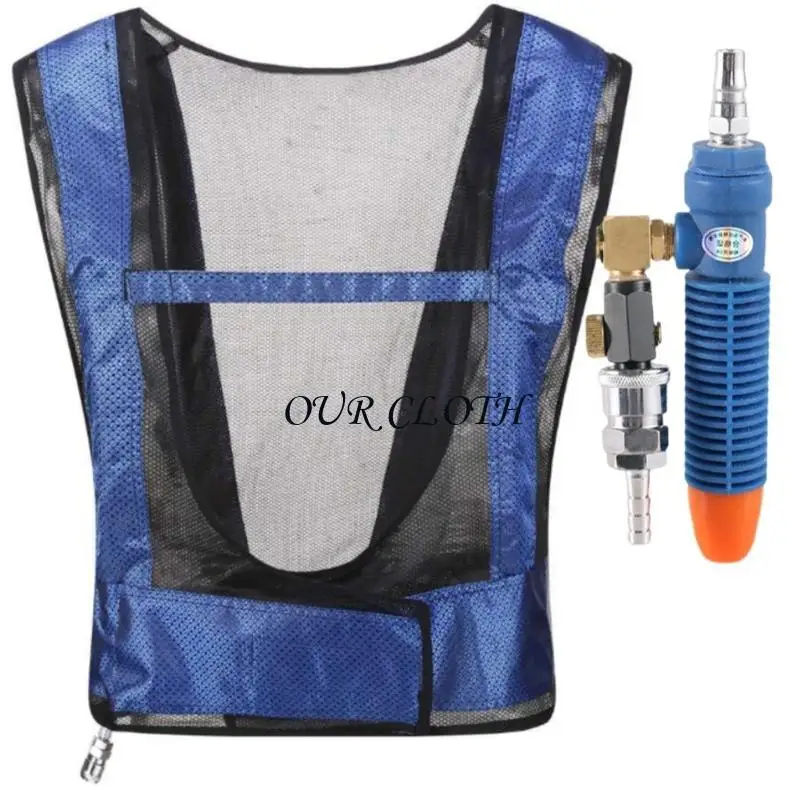 Adjustable Temperature Cooling Vest,Welding Steel Air Compressed Cooling Vest Vortexes Tube Air Conditioner Waistcoat Y1AC