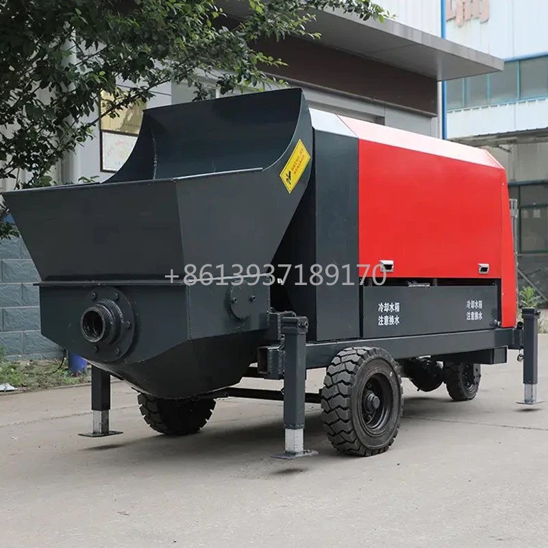 

High Efficiency EPA CE Diesel Engine Concrete Pump Machine Trailer Concrete Pump for Sale