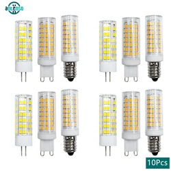 10pcs/lot E14 G4 G9 LED Bulb 3W 5W 9W Ampoule Led Lamp AC 220V SMD 2835 Corn Lights Replace Halogen Spotlight Chandelier