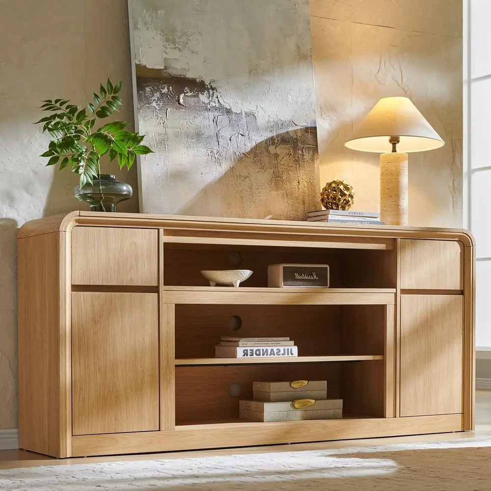 70 Tall Natural Tv … - image