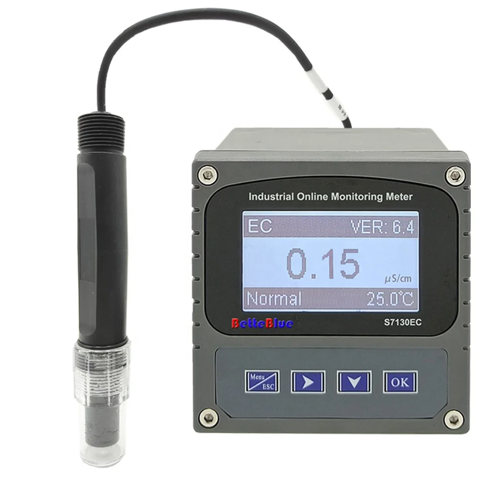 Online TDS Salinity Conductivity Controller 4-20mA Water Quality Analyzer Conductivity Meter With Sensor