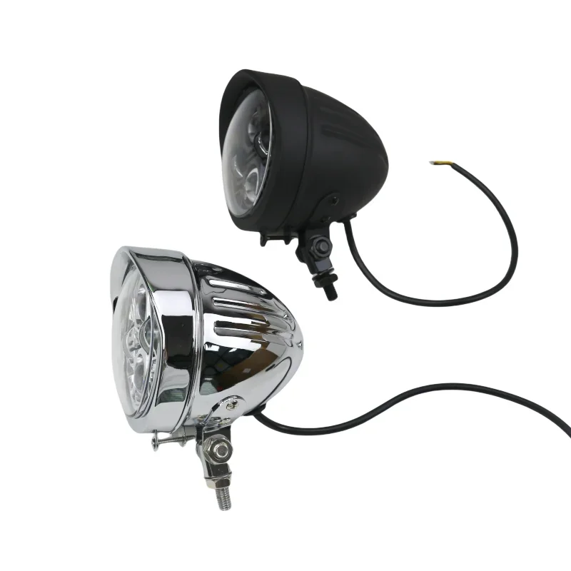 

Motorcycle 4.5" Headlight Fog light Spot light Bulb Lamp Headlamp Bottom Mount for Harley Honda Yamaha Suzuki