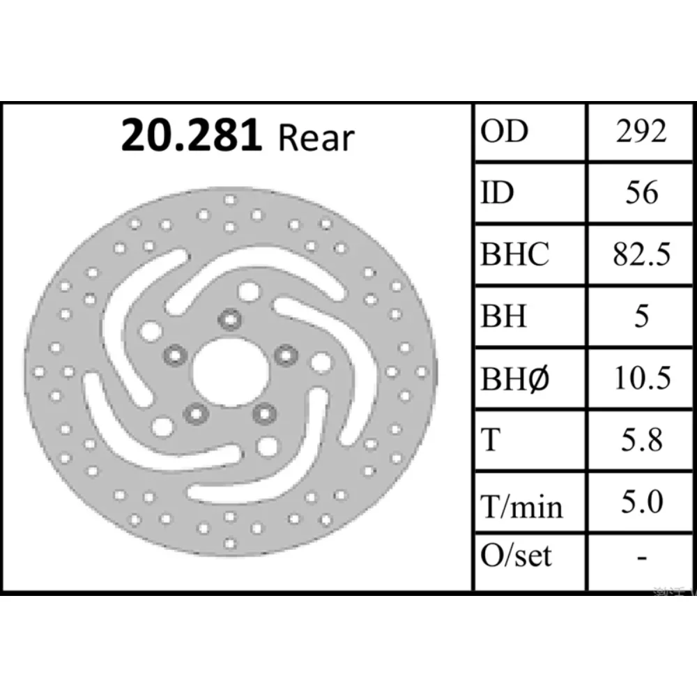 Rear Front Right Brake Disc Rotor For Harley Sportster 1200 Touring 1450 Dyna 1450 Sportster