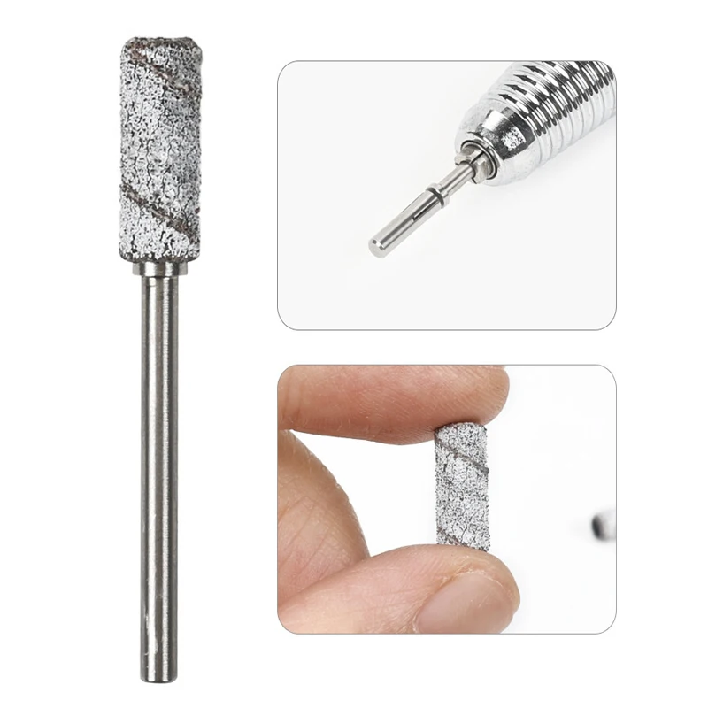 60/50Pcs 3mm Mini Nail Sanding Bands Electric Machine Nail Drill Bits UV Gel Acrylic Polish Remover Nails Accessories Tool