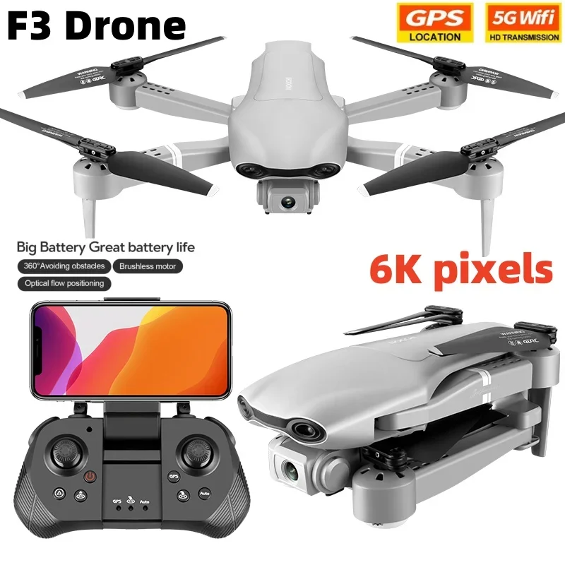 

For 4DRC F3 Drone 8K GPS Professional HD Aerial Photography 4K HD Dual Camera WIFI FPV Dron Folding RC Quadcopter Toys Gift