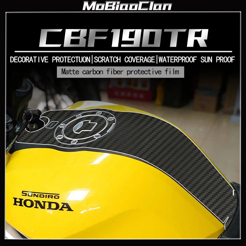 

For HONDA CBF190TR Motorcycle 3D Carbon Fiber Stickers Fairing Bike Kits Accessories Decoration Protection Decals Refir Plastic