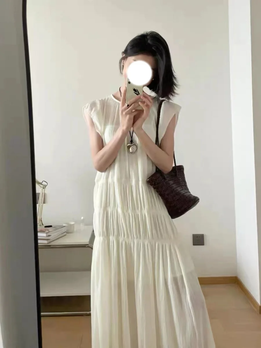 Ele Sweet Pure Design Long Dr with Fairy Wings Vintage Gentle Fairy Slimming A-Line Skirt ort Sve Maxi Dr