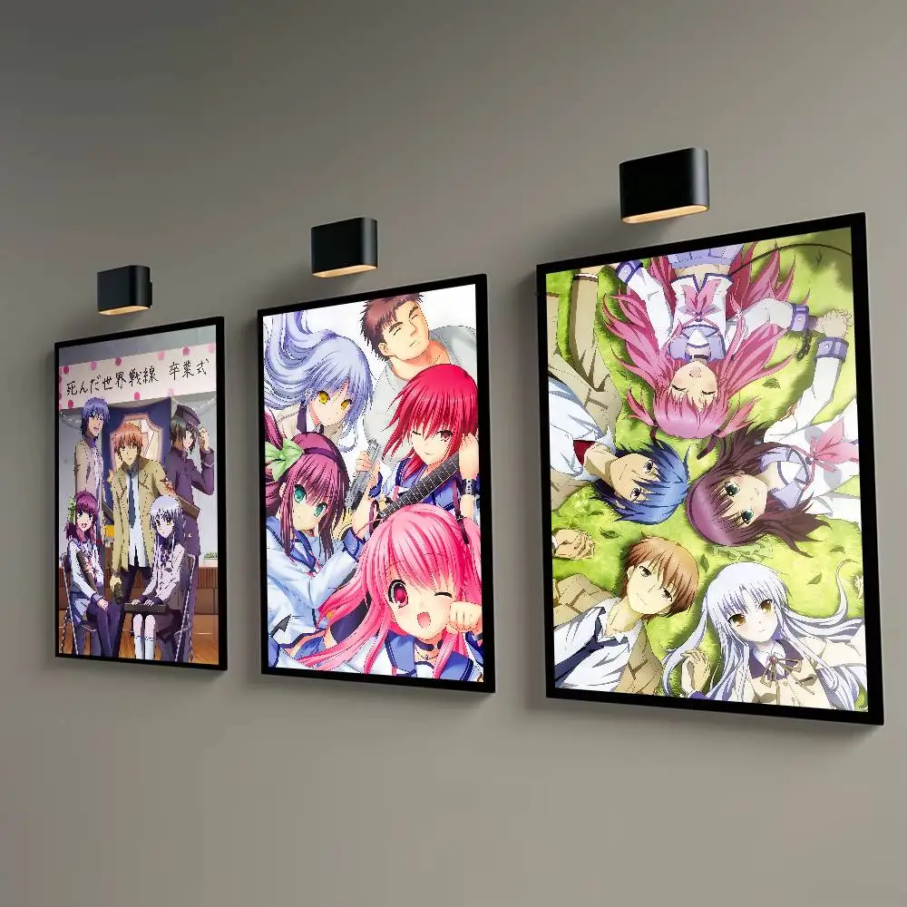 Japanese Classic Anime A-Angel Beats Posters HD Print Vintage Wall Art Decor for Home Study Room