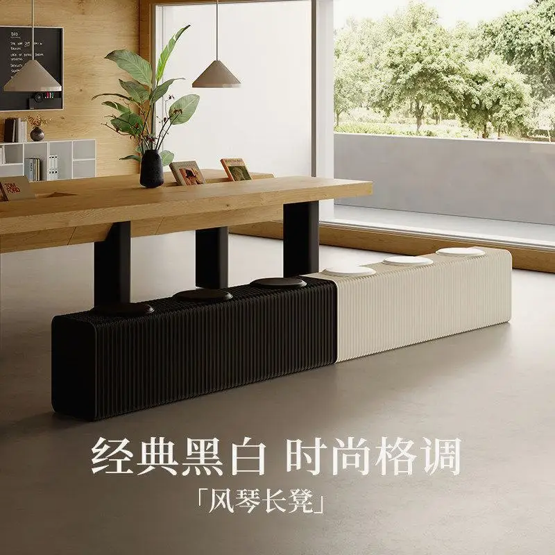 Folding Accordion Paper Stool Bench for Home Entryway Living Room Space Saving Stackable Light Luxury Modern Ottoman Shoe Cha