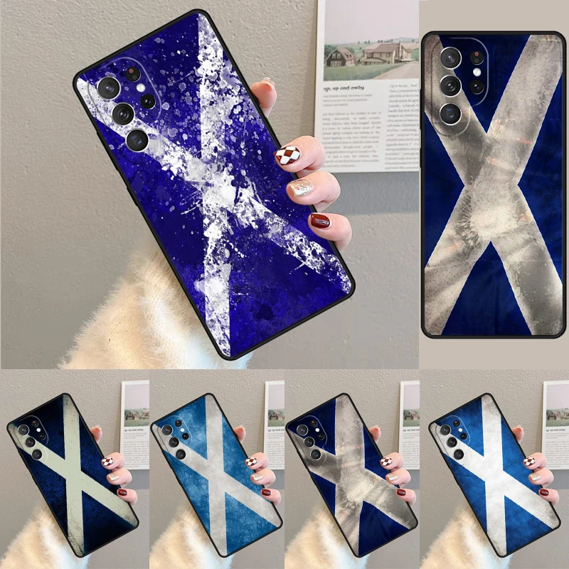 Cover For Samsung Galaxy S24 Ultra S21 S22 S8 S9 S10E Note 10 20 Plus FE S23 Scotland Scottish Flag National Banner Phone case