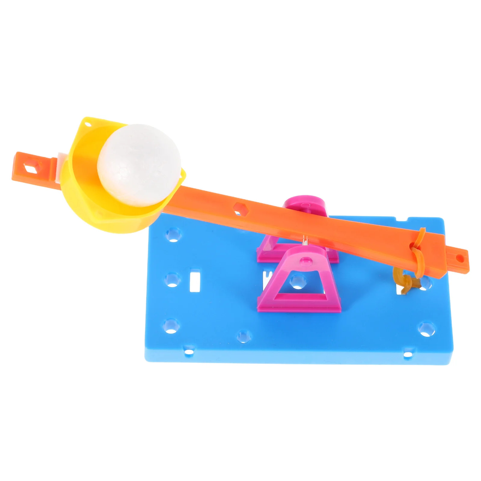 1 Set Wissenschaftliches Experimentierset für Kinder, Stammbau-Katapult, DIY-Technik, Handwerk, Physik, Erfindung, Lernen, Spaß, Desktop-Spiel