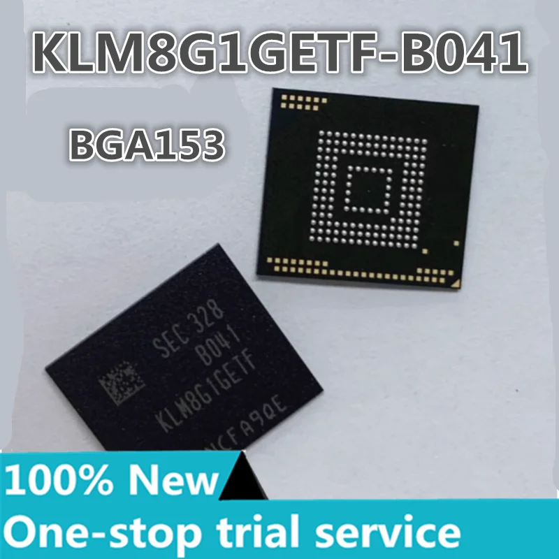 1-20piece KLM8G1GETF-B041 BGA153 Samsung EMMC memory chip IC brand new original genuine