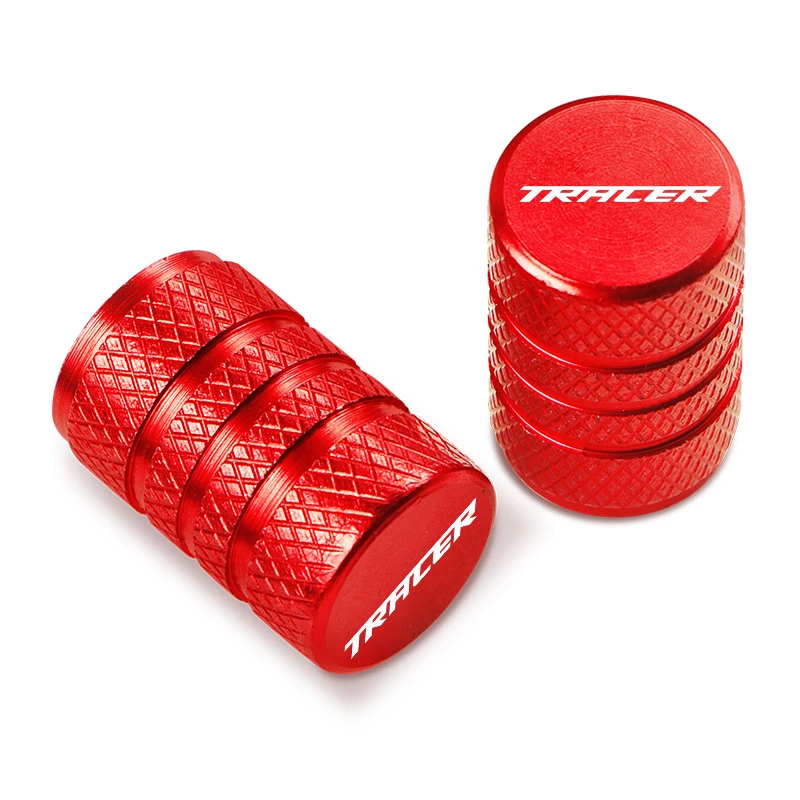 With Tracer logo Aluminium Wheel Tire Valve caps Airtight Covers For YAMAHA Tracer MT07 MT09 Tracer 700 900 700gt 900gt 700 gt