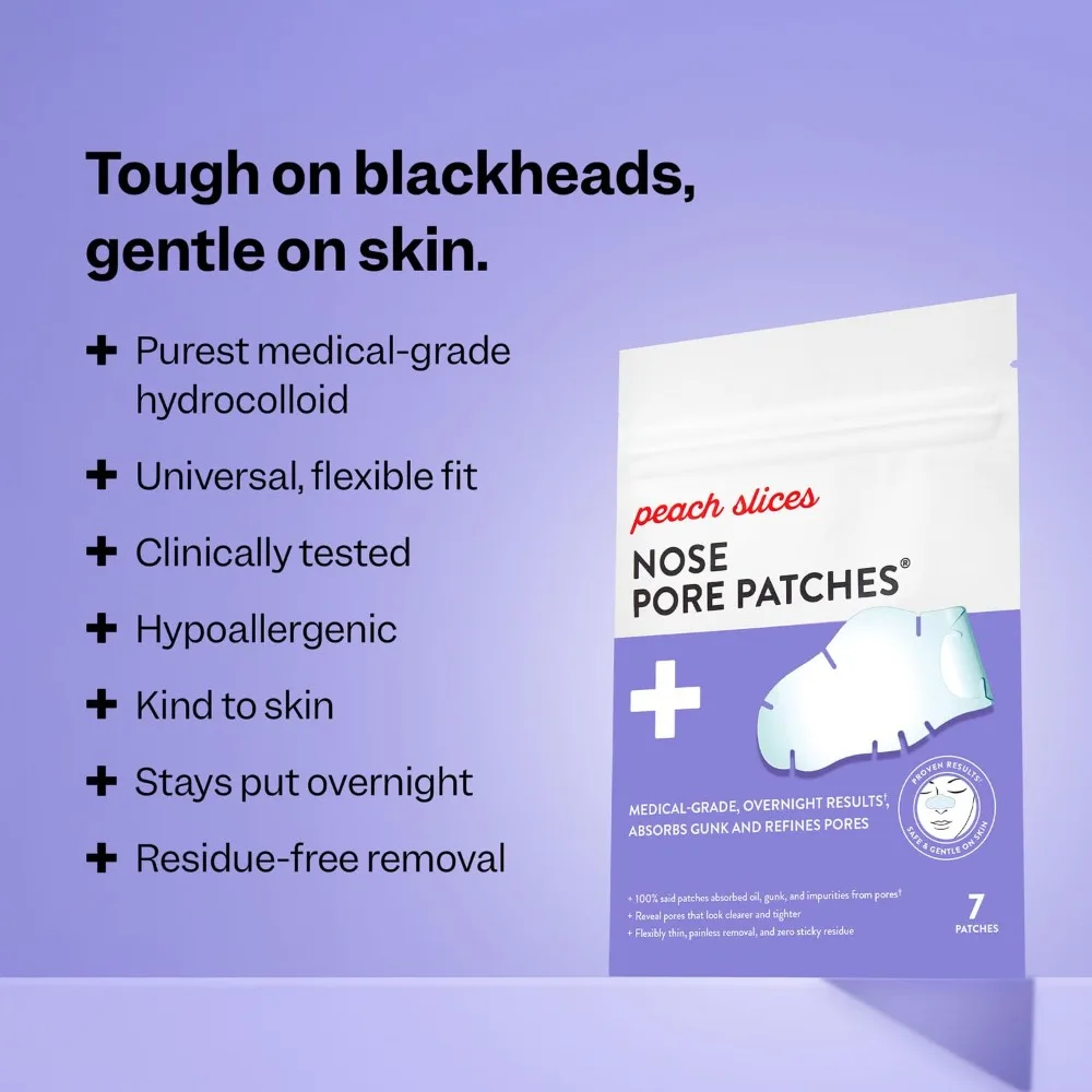 Overnight Blackhead Remover Pore Strips for Face 7 Count Hydrocolloid Nose Patches to Absorb Sebum and Gunk Thin Flexible Painless Pimple Patches Vegan Cruelty Free Korean Skin Care Beauty Treatment for Clear Pores and view 2