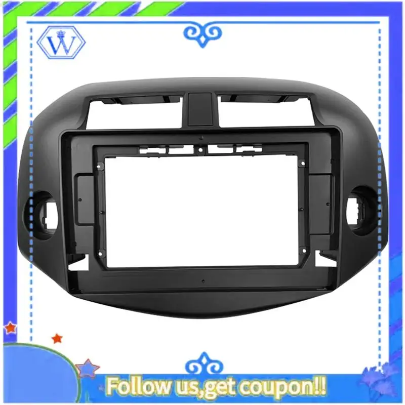 

M46K-2 Din 10.1 Inch Car Audio Dash Trim Panel For Toyota RAV4 2007-2012 Center Navigation Bezel Double Radio Player Frames