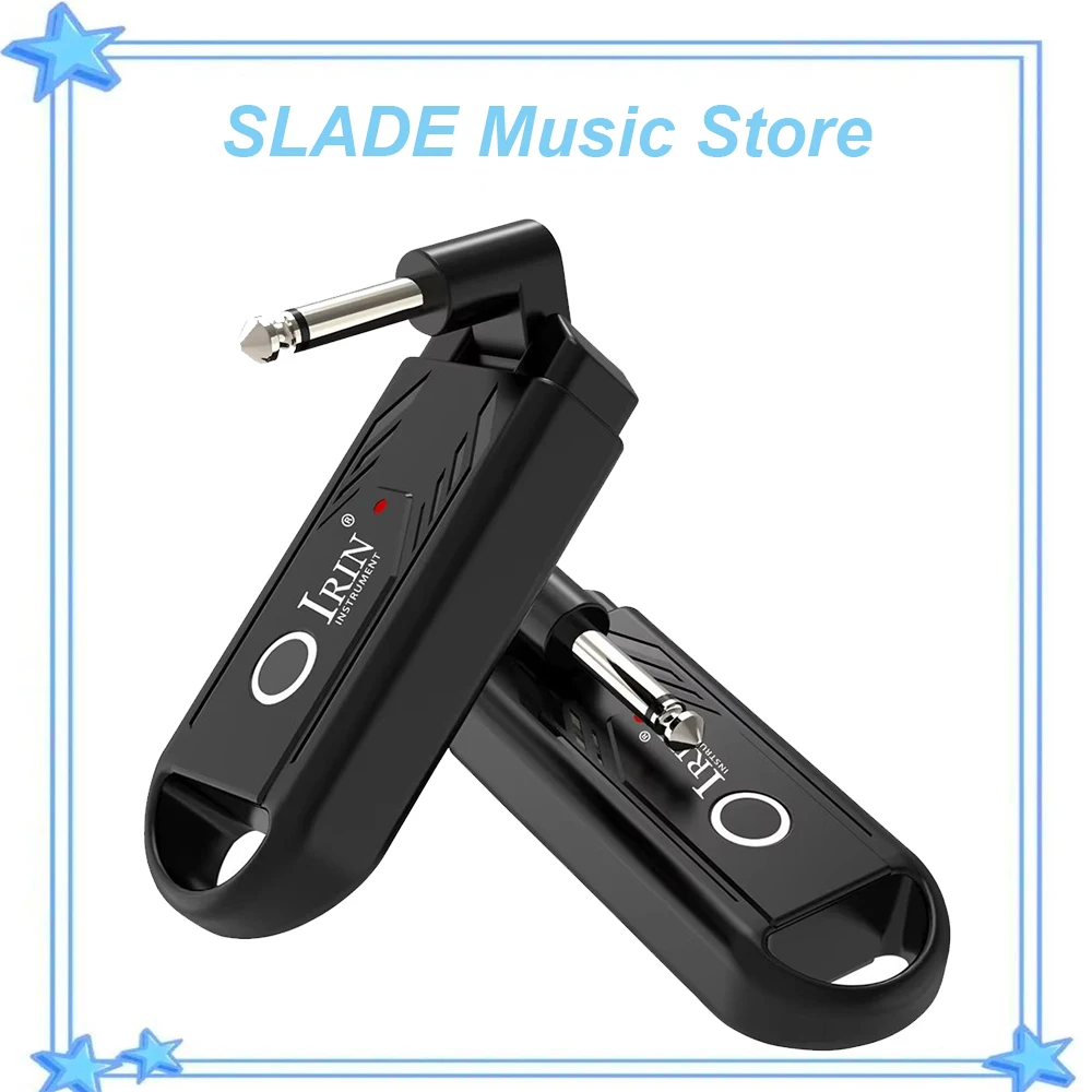 IRIN IN-70 الغيتار نظام لاسلكي جهاز ريسيفر استقبال وإرسال المدمج في UHF الارسال اللاسلكي للجيتار الكهربائي باس قابلة للشحن