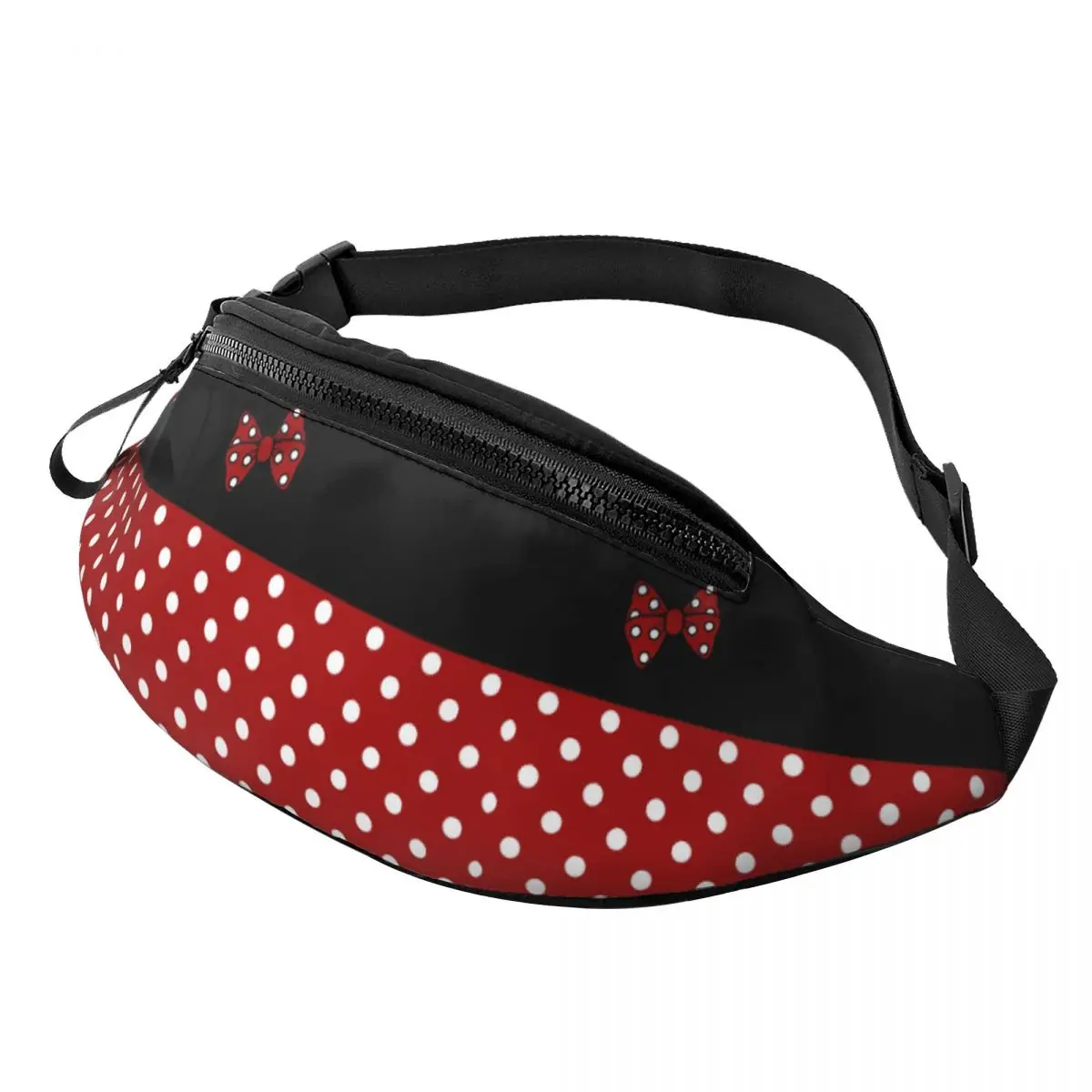 مخصص ميكي ماوس الكرتون ميني شخصية فاني حقيبة Crossbody الخصر حزمة الرجال النساء تشغيل الهاتف المال الحقيبة