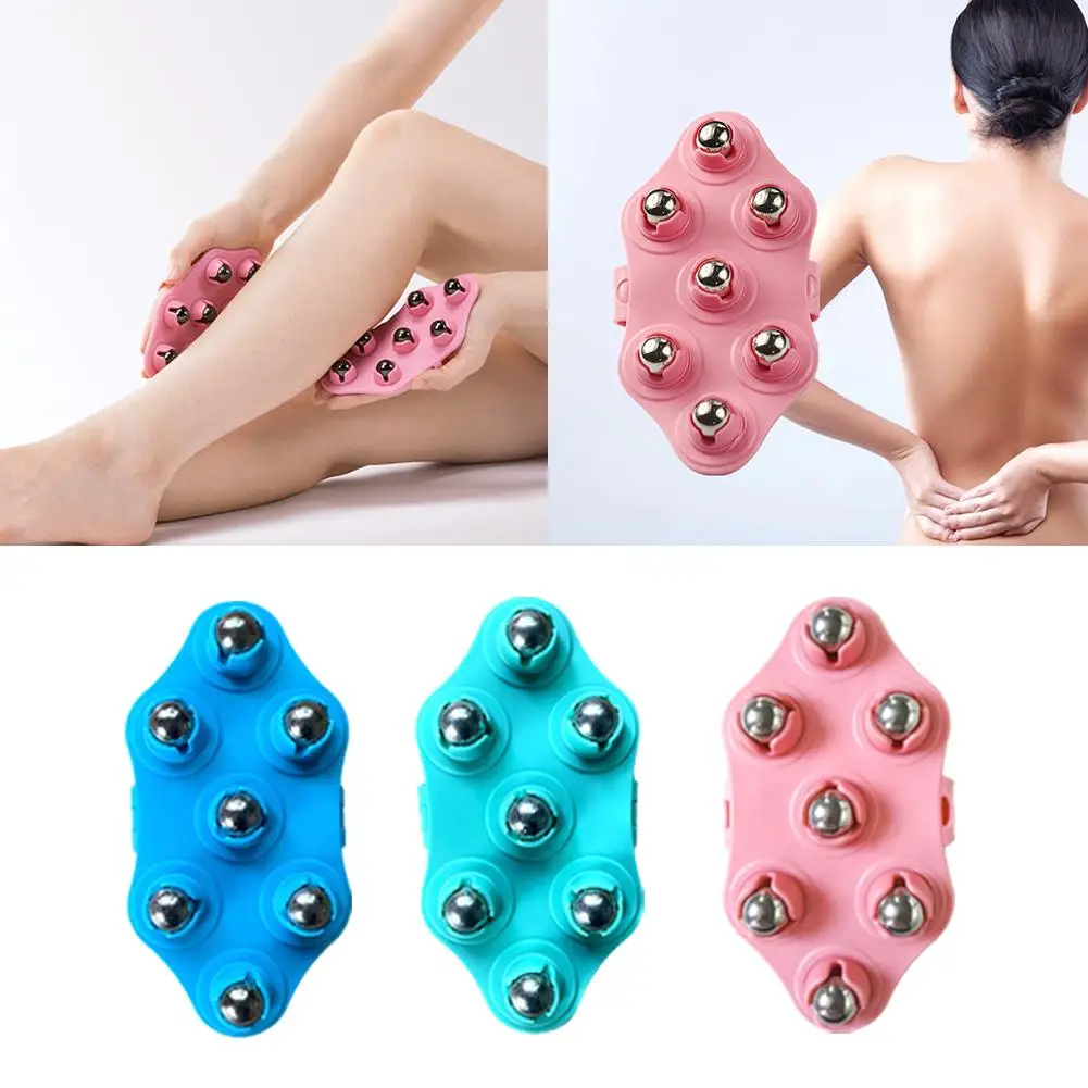 

Seven Bead Ball Massager Roller Kneading Abdomen Stomach Body Brush Instrument Dredging Leg Thin Artifact Roller Meridians A8G7