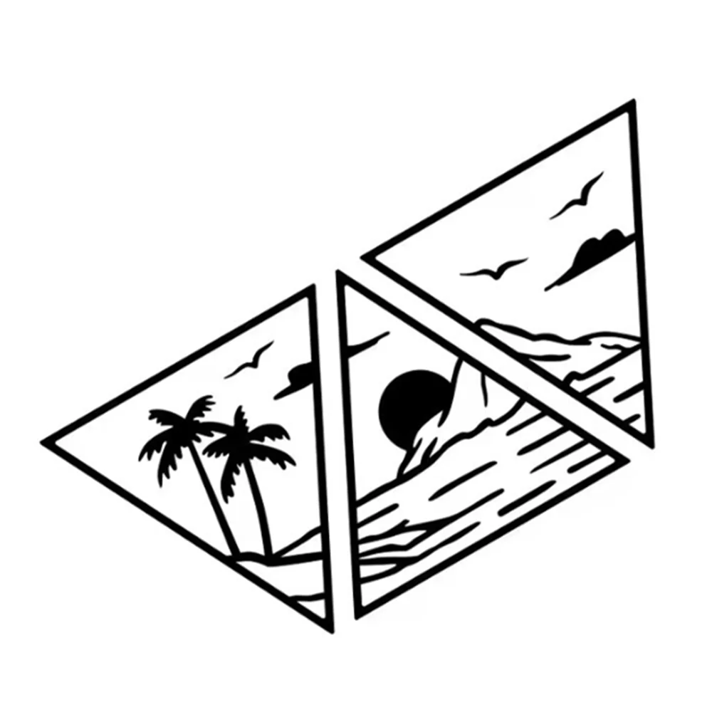 

Waterproof Vinyl Ocean Mountain Decals for Camper Van RV SUV - Adventure Styling Auto Body Decor Accessories