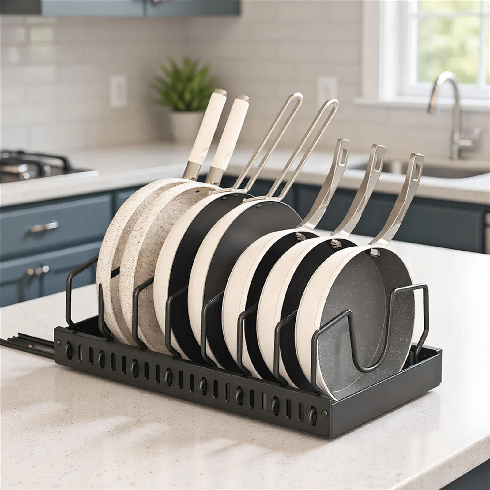 Adjustable lid rack, detachable, space saving lid rack, new plastic dishwasher rack, U-shaped household use