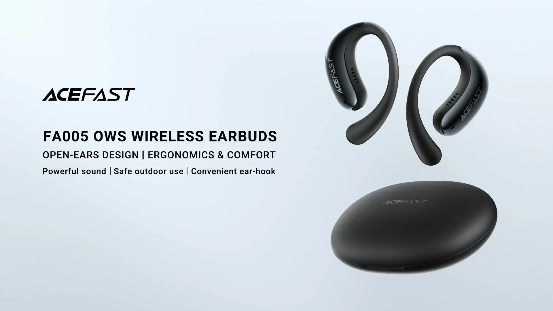 ACEFAST FA005 オープンイヤー Bluetooth 5.4 音楽用ワイヤレスイヤホン