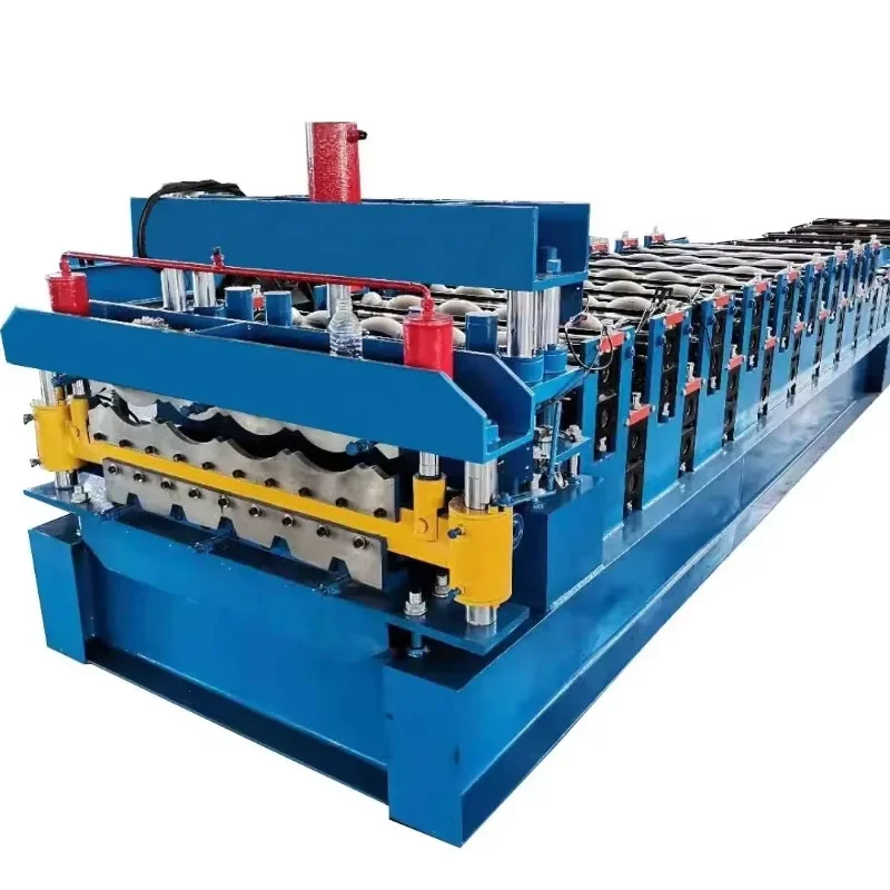 Glazed Roof Tile Roll Forming Construction Machine Tile Making Machinery