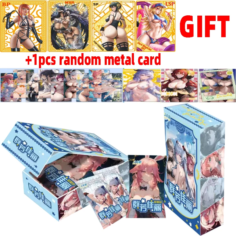 

2023 Newest Goddess Story Group Beauties Card Waifu Sexy Girl Party Swimsuit Bikini Feast Booster Box Doujin Toys Hobbies Gift