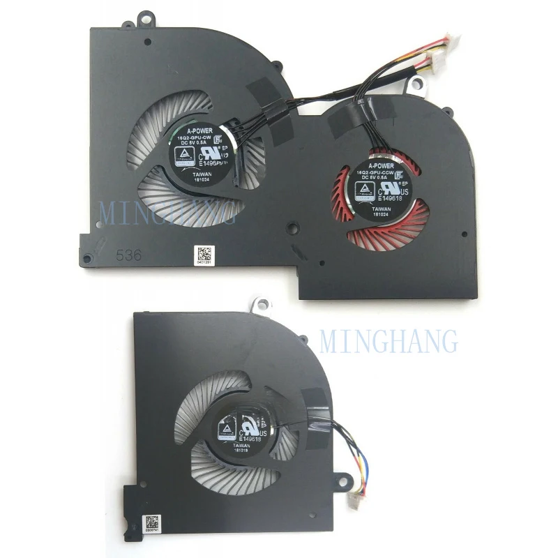 

M New CPU GPU Cooling Fan for MSI GS65 GS65VR WS65 P65 MS-16Q1 MS-16Q2 MS-16Q3