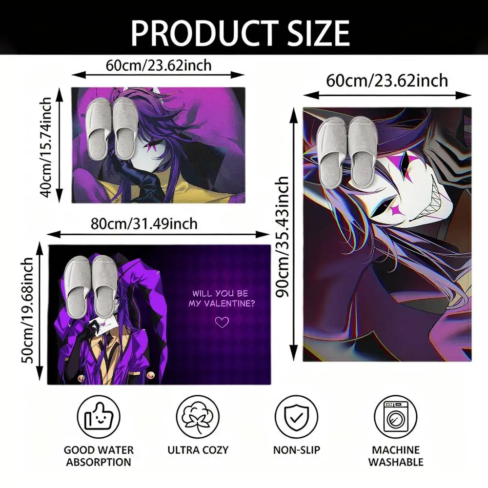 Game Anime The F-Freak C-Circus Jester Bedroom Decor Carpet  for Living Room Thick Plush Study Floor Mat Home Fluffy Soft Rug