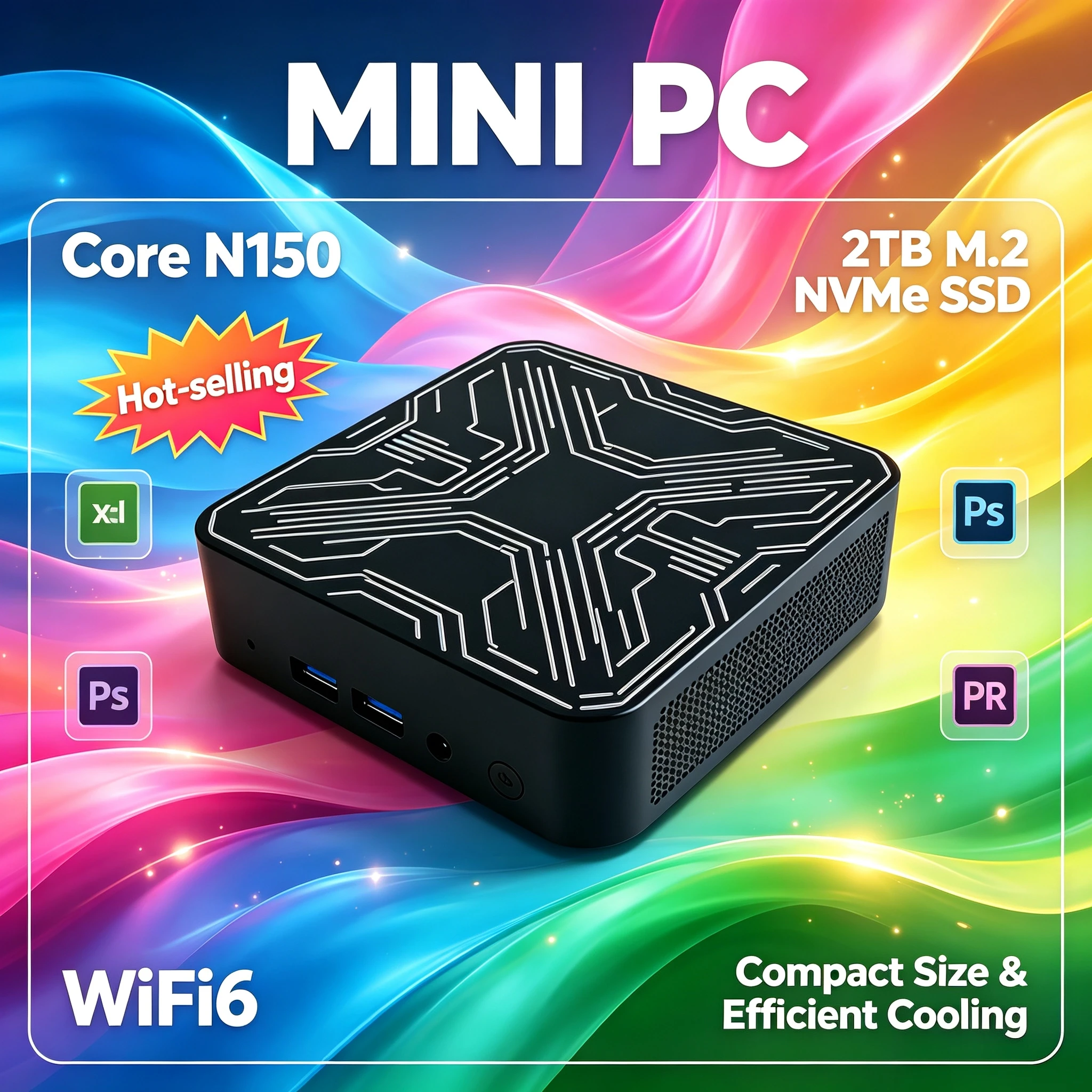 intel-n150-2026-portable-mini-host-16gb-ddr4-m2-nvme-ssd-triple-4k-screen-support-wifi6-silent-cooling-desktop-computer